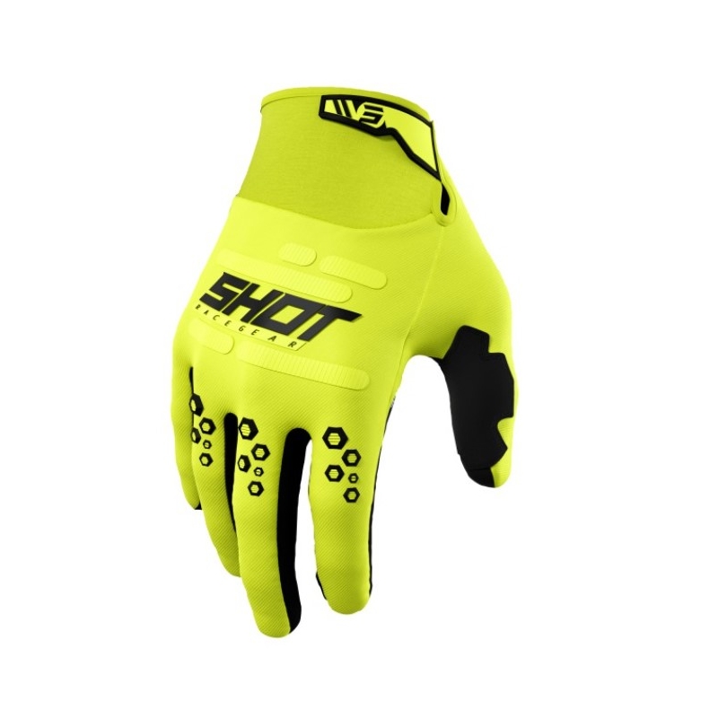 Motocross Handschuhe Shot Vision fluo gelb Ausverkauf