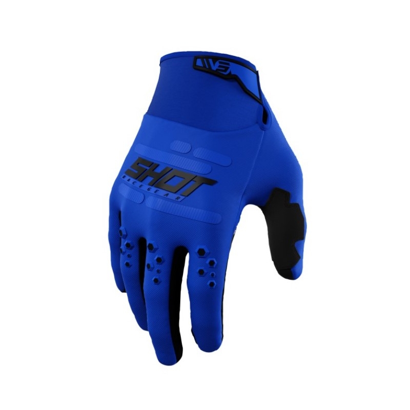 Motocross-Handschuhe Shot Vision blau