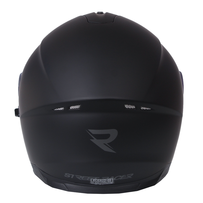 Integral Motorradhelm Street Racer Magna schwarz matt