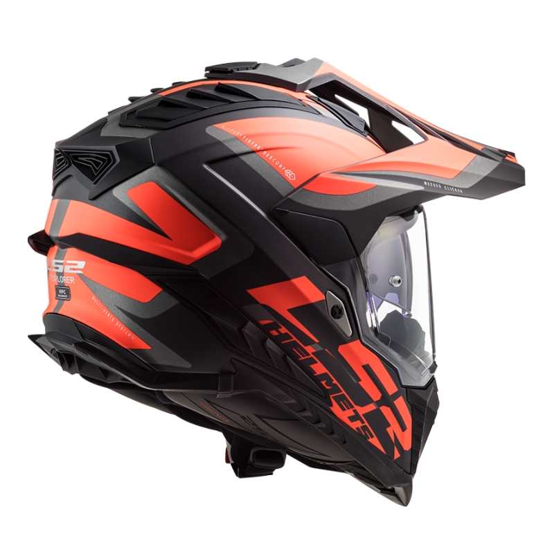 Endurohelm LS2 MX701 Explorer Alter schwarz-orange-grau - II.