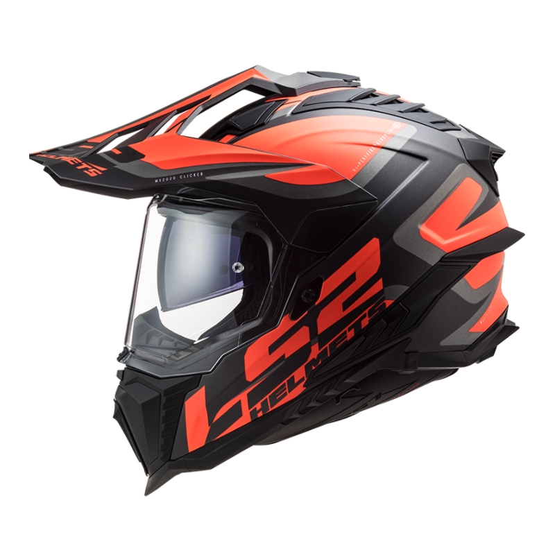 Endurohelm LS2 MX701 Explorer Alter schwarz-orange-grau - II.