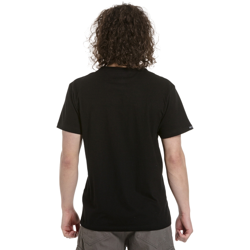 Meatfly Podium T-shirt schwarz und weiß Ausverkauf