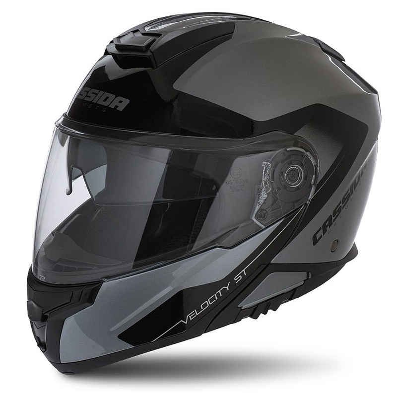 Cassida Velocity ST 2.1 schwarz-silberner Kipphelm