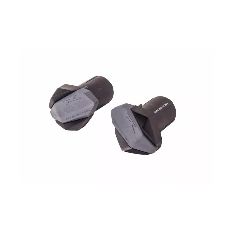 Frame sliders PUIG R19 black with grey rubber für HONDA CB 600 F Hornet (S ABS) 2007-2016, HONDA CBF 600 / S 2008-2014