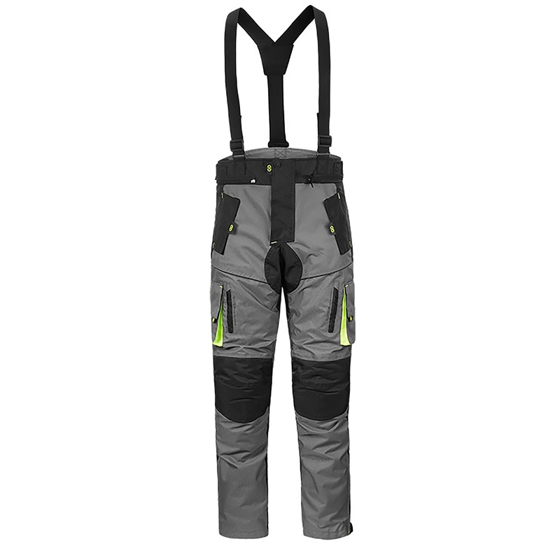 4SQUARE Discovery grau-fluorgelbe Motorradhose Ausverkauf