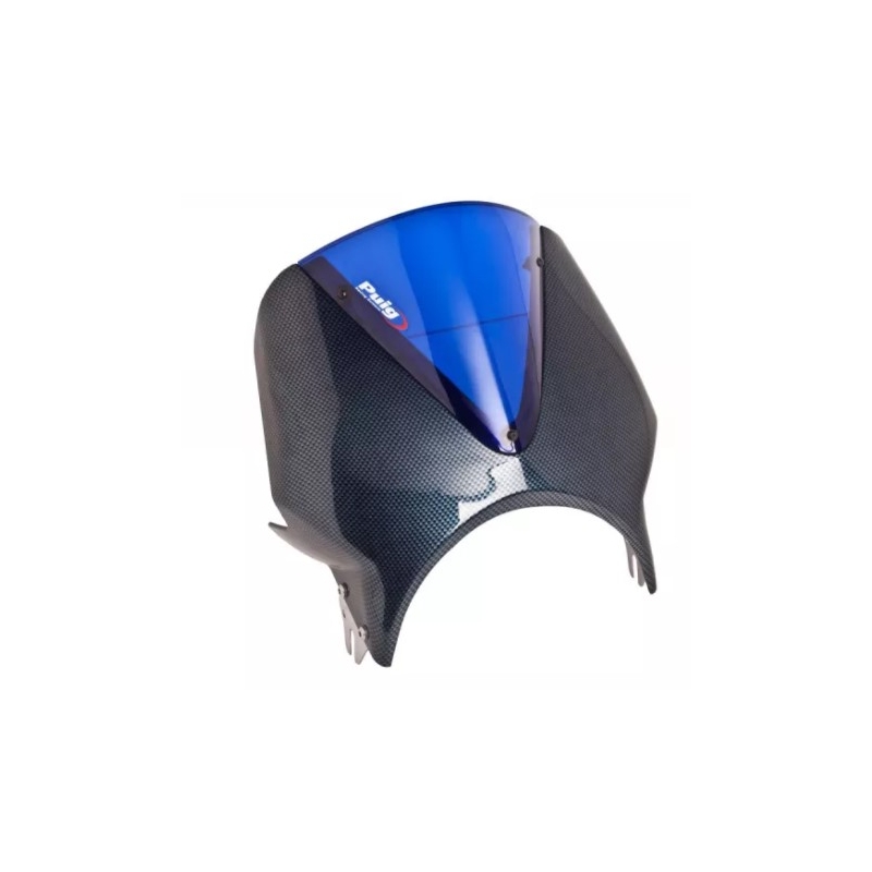 Windschirm PUIG VISION carbon look/blue