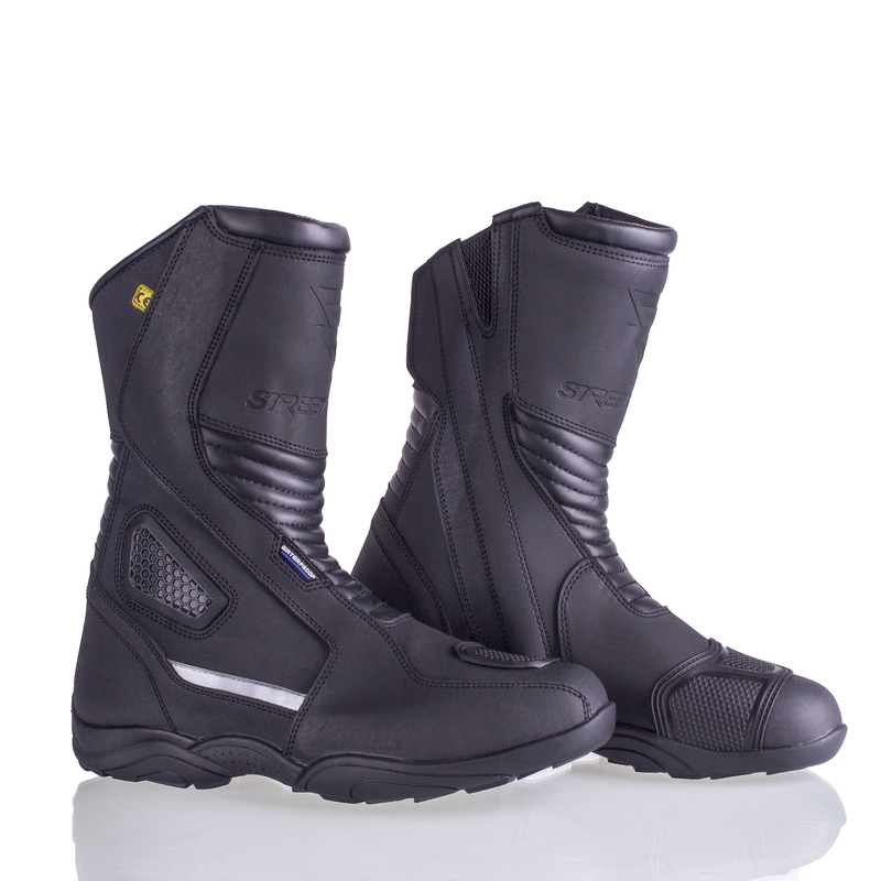 Motorradstiefel Street Racer Mevric schwarz - Klasse II