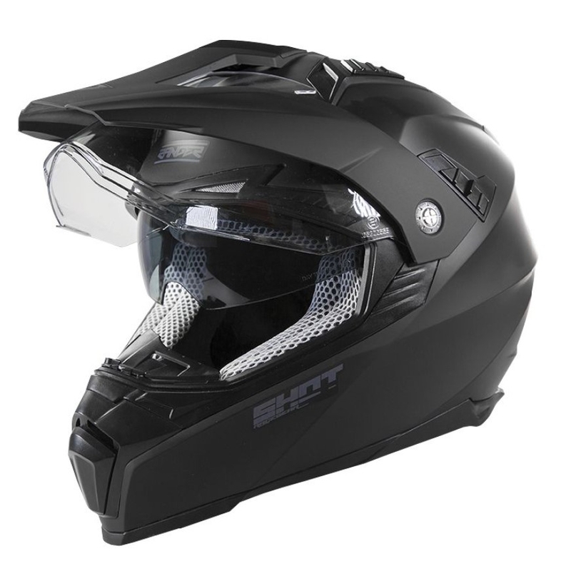 Enduro-Motorradhelm Shot Ranger Solid Black Matte Ausverkauf
