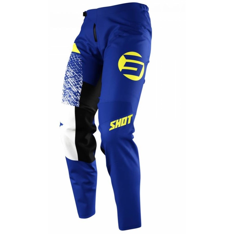 Kinder Motocross Hose Shot Devo Roll fluo gelb-blau Ausverkauf