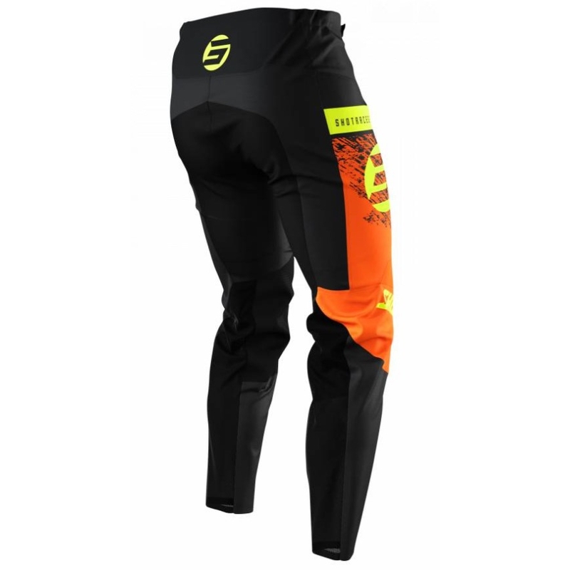 Kinder Motocross-Hose Shot Devo Roll Orange und Schwarz Ausverkauf