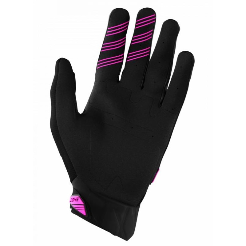 Kinder Motocross Handschuhe Shot Devo schwarz und rosa Ausverkauf