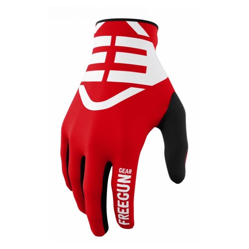 Motocross Handschuhe Shot Devo Skin schwarz-weiß-rot