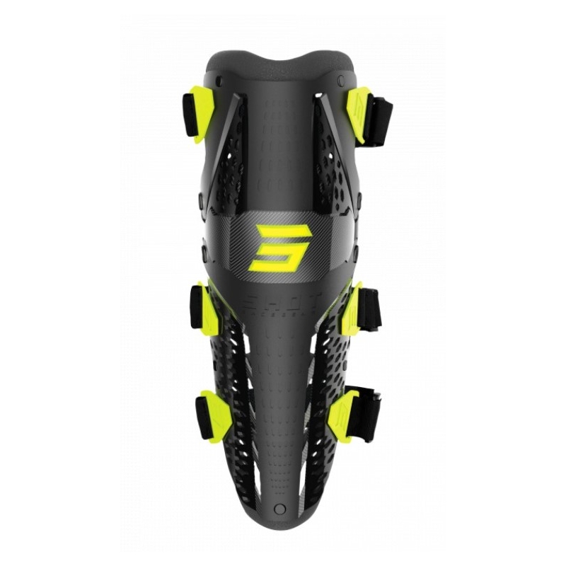 Knieschützer Shot Airflow schwarz-fluo gelb