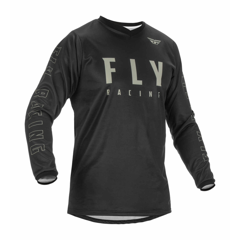 Motocross Trikot FLY Racing F-16 2022 schwarz-grau