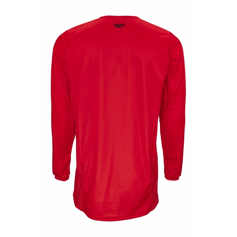 Motocross Trikot FLY Racing Kinetic Fuel 2022 rot und schwarz Ausverkauf
