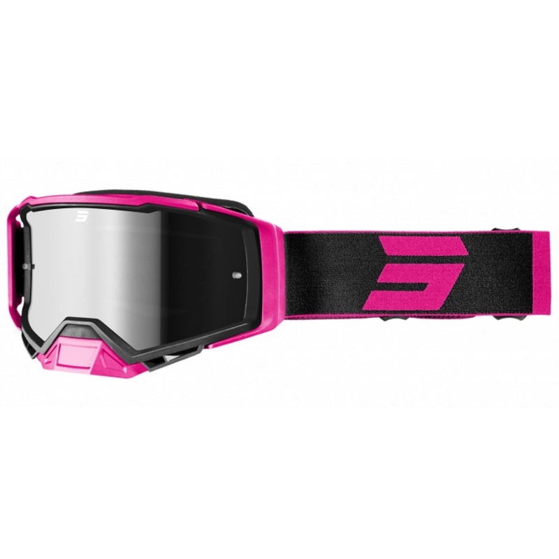 Motocross-Brille Shot Core schwarz und rosa