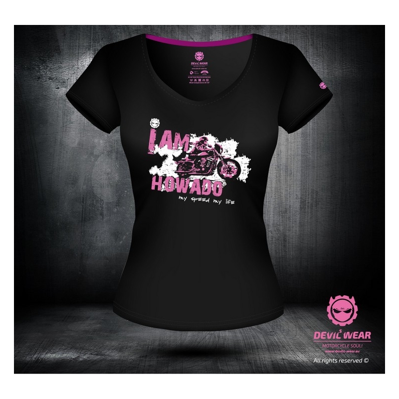 Frauen-T-Shirt Devils Wear - Ich bin Howado-meine Geschwindigkeit mein Leben Ausverkauf