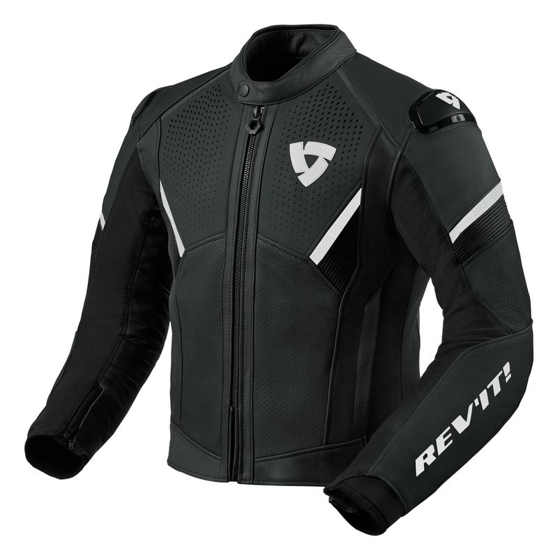 Revit Matador schwarz-weiße Motorradjacke Ausverkauf