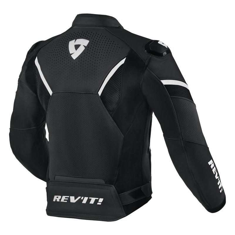 Revit Matador schwarz-weiße Motorradjacke Ausverkauf