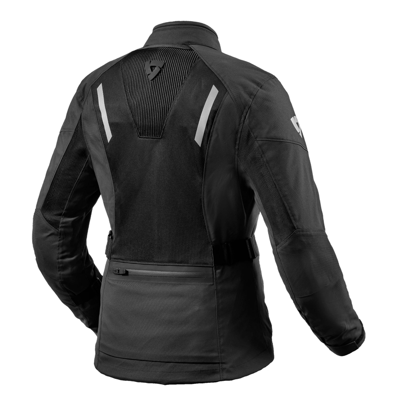 Damen-Motorradjacke Revit Levante 2 H2O schwarz