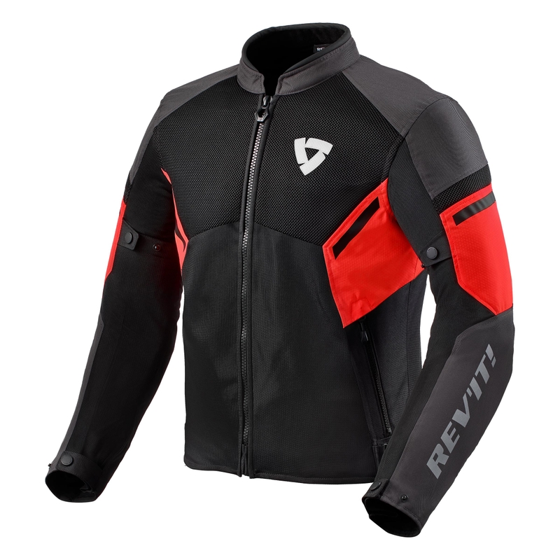 Revit GT-R Air 3 schwarz-fluorrote Motorradjacke