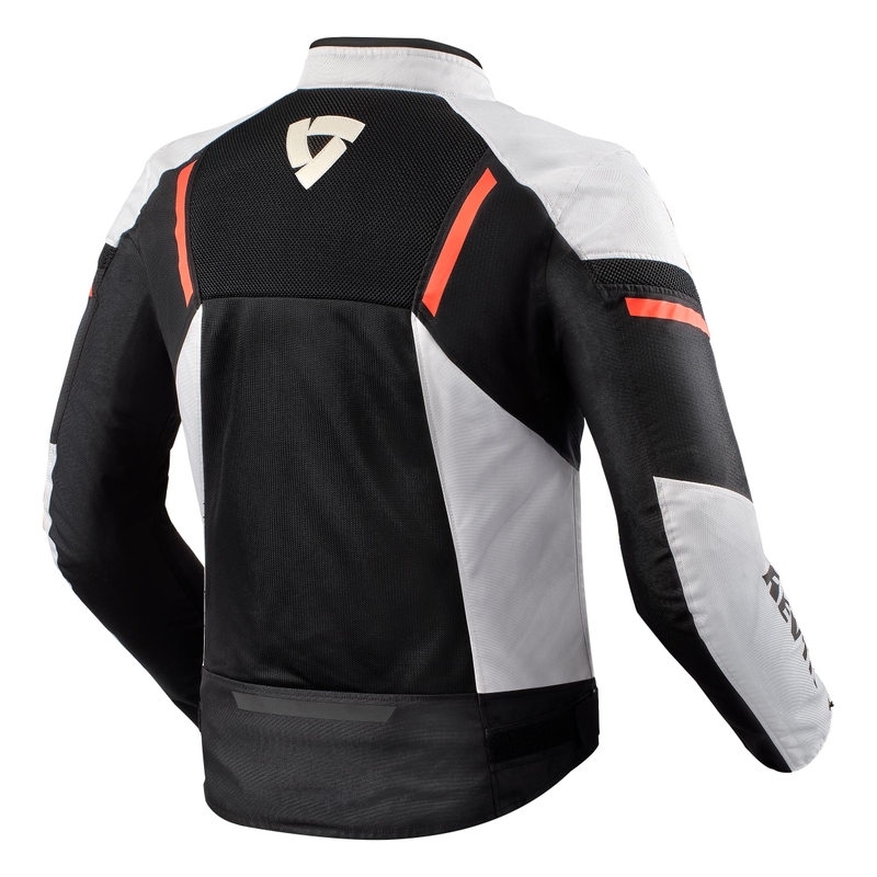Revit GT-R Air 3 schwarz-weiß-fluorrote Motorradjacke