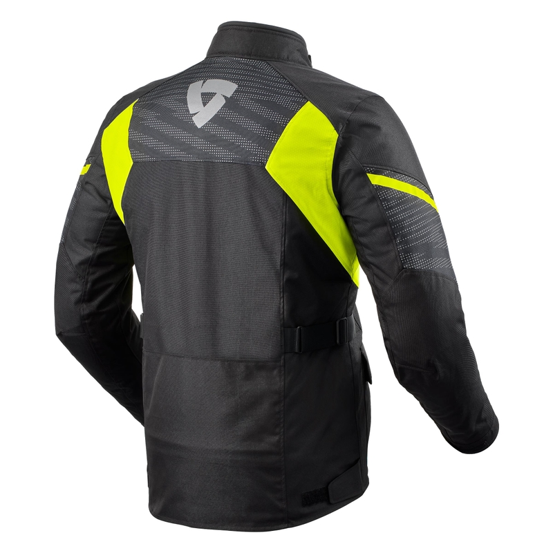 Motorradjacke Revit Duke H2O schwarz-fluorgelb Ausverkauf