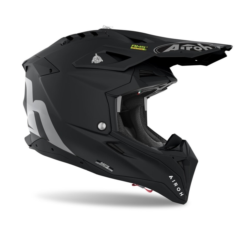 Motocross-Helm Airoh Aviator 3.0 Farbe Schwarz Matt