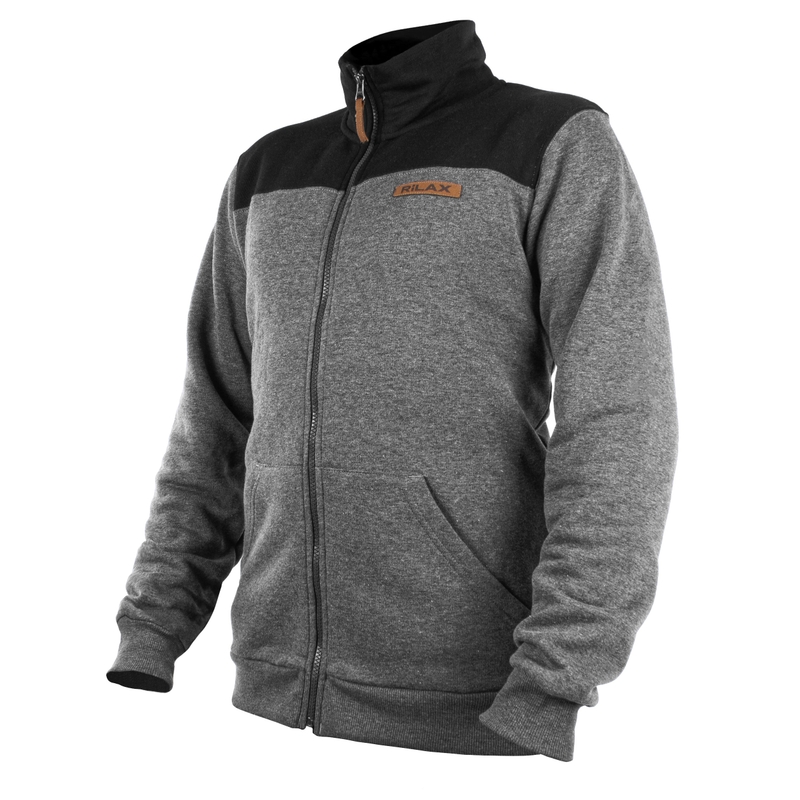 Herren Rilax Nerr Sweatshirt schwarz-grau Ausverkauf