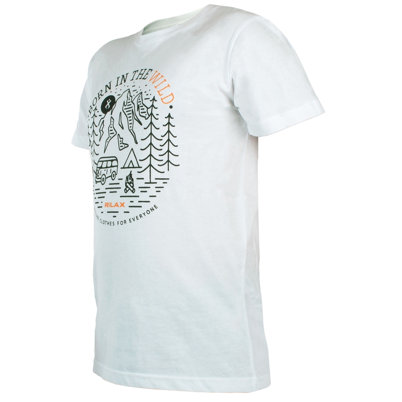 Herren-T-Shirt Rilax Morik weiß Ausverkauf
