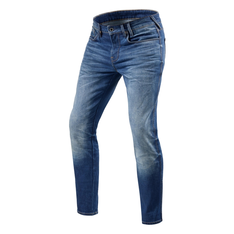 Motorradjeans Revit Carlin SK blau Cropped