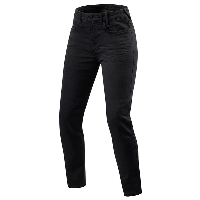 Revit Maple 2 SK Black Cropped Motorradjeans für Damen Ausverkauf