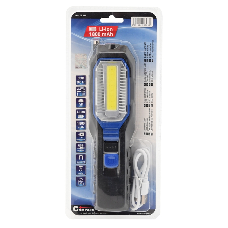 Kompass LED-Taschenlampe 300 lm