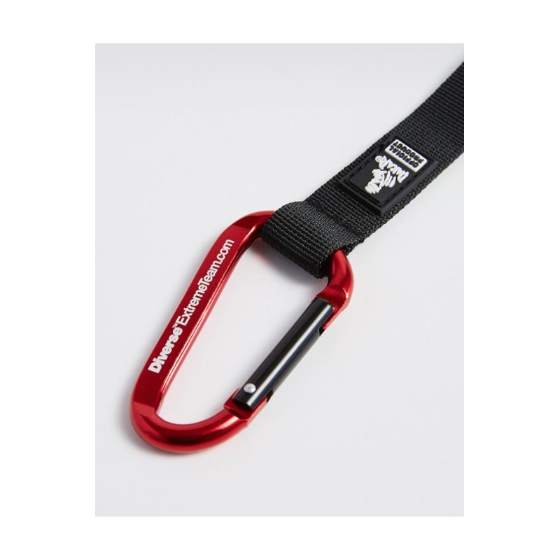 Schlüsselanhänger mit Karabiner DAKAR Carab 02 schwarz-rot