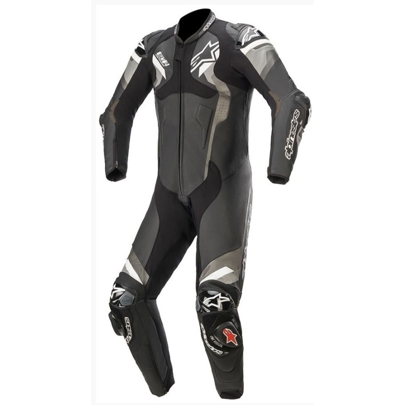 Alpinestars ATEM 4 einteiliger Anzug schwarz-grau-weiß Ausverkauf