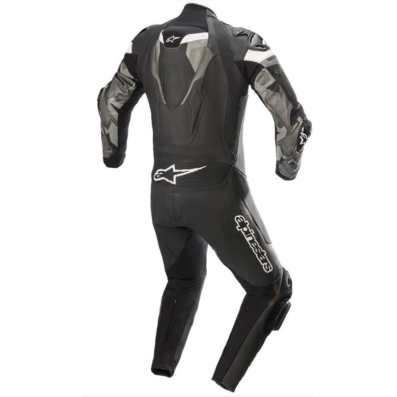 Alpinestars ATEM 4 einteiliger Anzug schwarz-grau-weiß Ausverkauf
