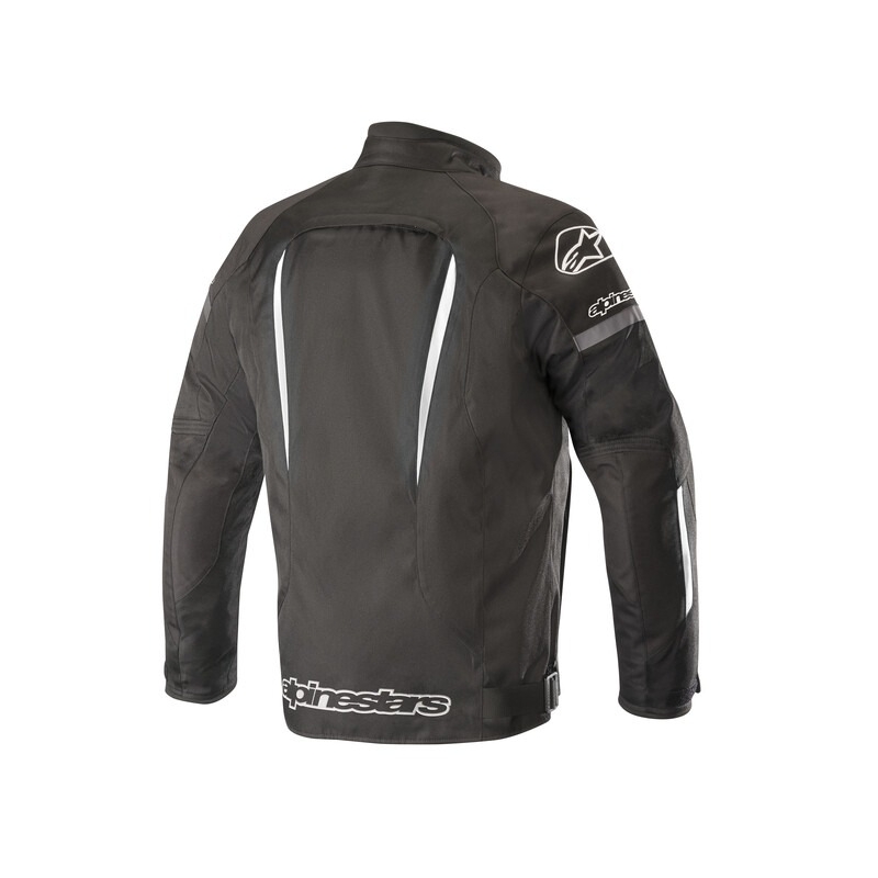 Alpinestars Gunner Wasserdicht Schwarz und Weiß Motorrad Jacke