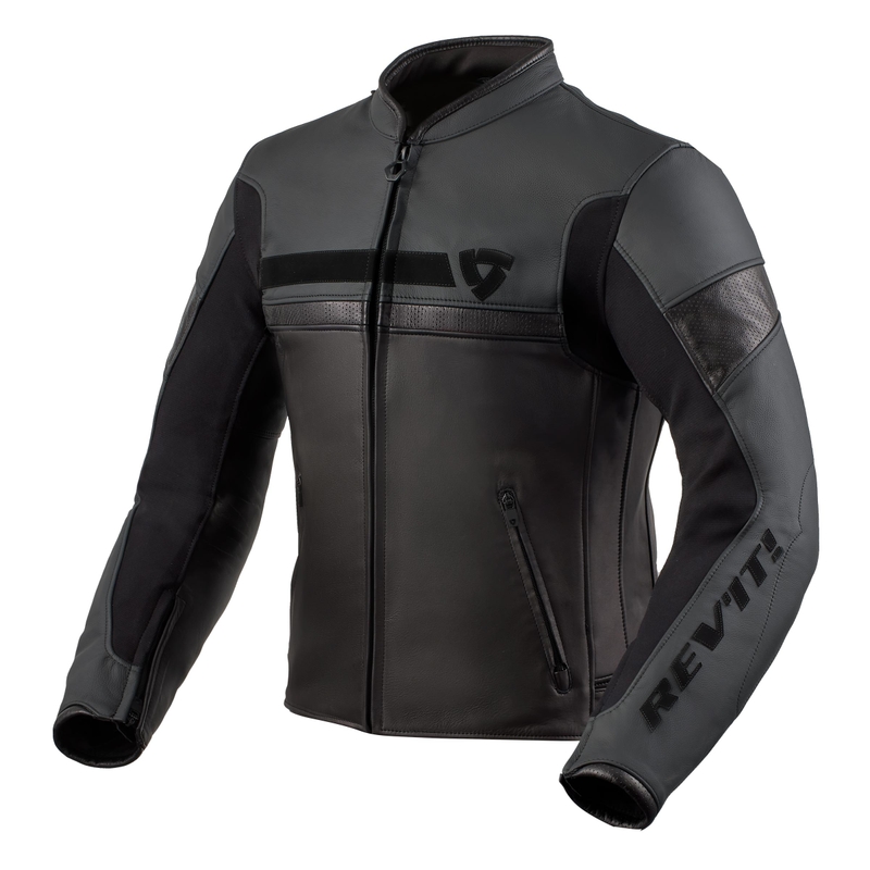 Revit Mile Schwarze Motorradjacke Ausverkauf