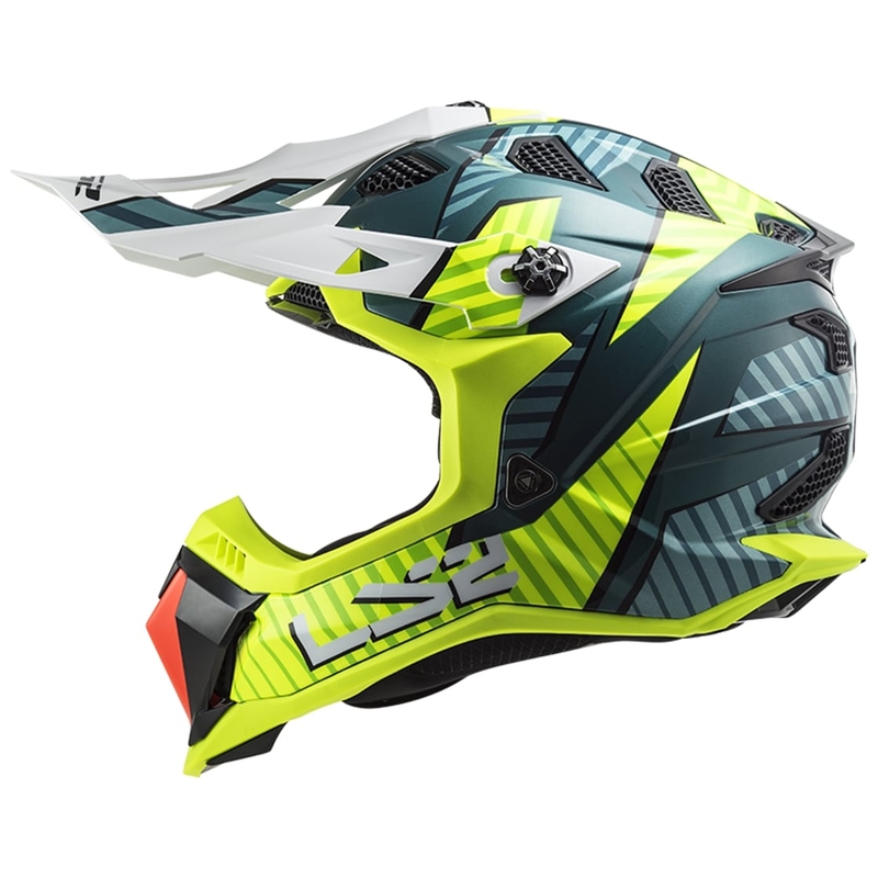 Motocross Helm LS2 MX700 Subverter EVO Astro grün-fluo gelb