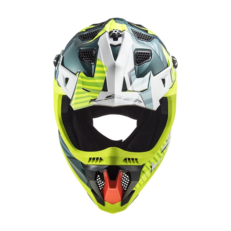 Motocross Helm LS2 MX700 Subverter EVO Astro grün-fluo gelb