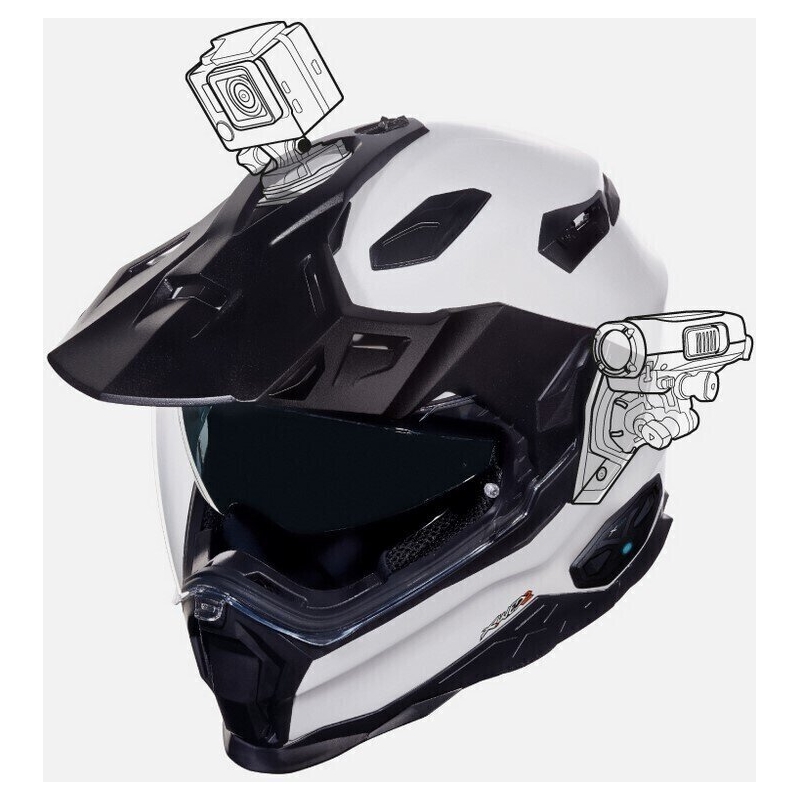 Enduro-Helm NEXX X.Wed 2 Einfarbig Weiß Ausverkauf