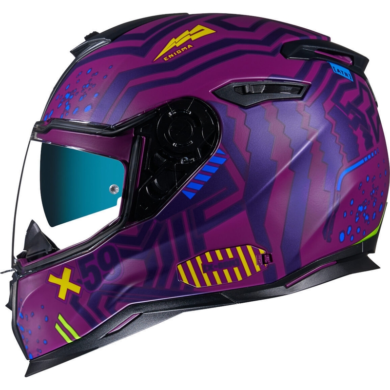 Integral Motorradhelm NEXX SX.100 Enigma lila Ausverkauf