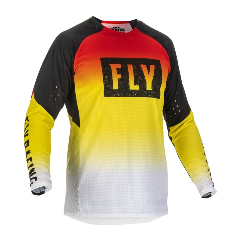 Motocross Trikot FLY Racing Evolution L.E. DST rot-gelb-schwarz