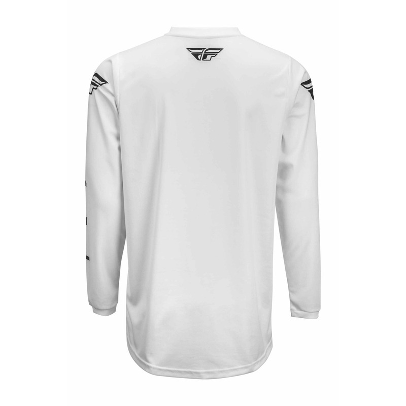 Motocross-Trikot FLY Racing Universal weiß-schwarz