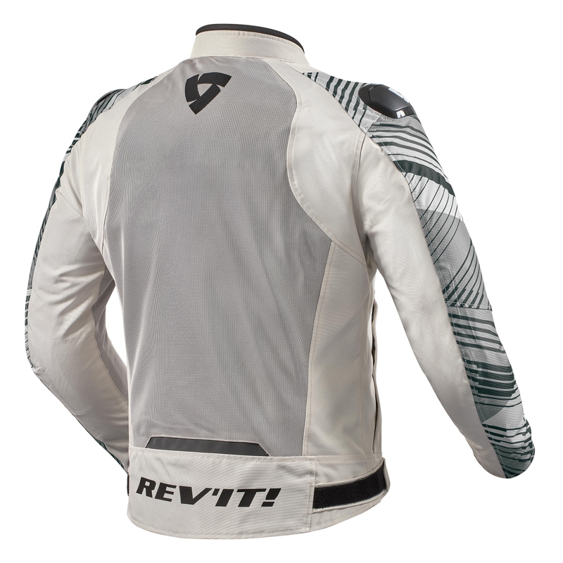 Revit Apex Air H2O hellgrau-schwarze Motorradjacke Ausverkauf
