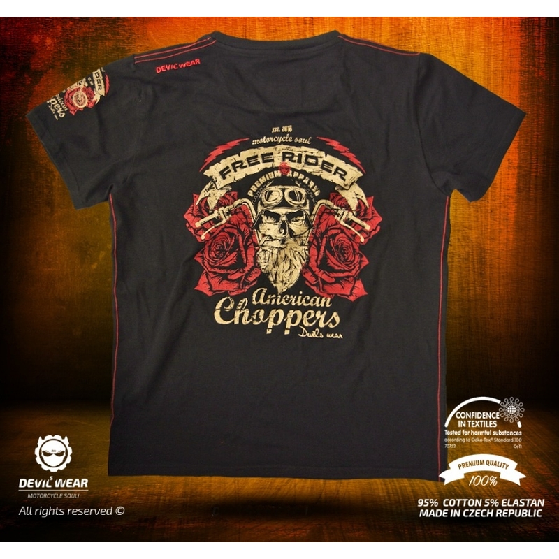 Herrenhemd Devils Wear - Free Rider American Choppers