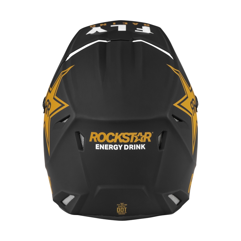 Motocross Helm FLY Racing Kinetic Rockstar schwarz-gold