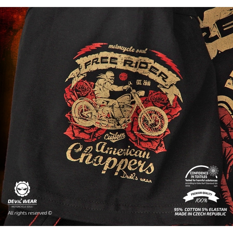Herrenhemd Devils Wear - Free Rider American Choppers