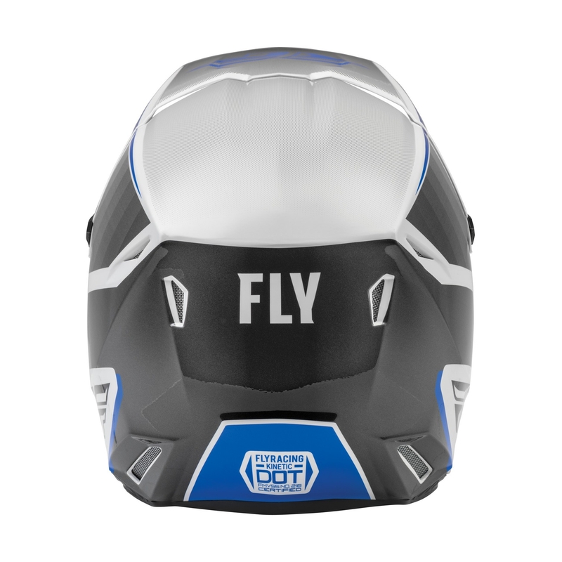 Motocross Helm FLY Racing Kinetic Drift blau-grau-weiß