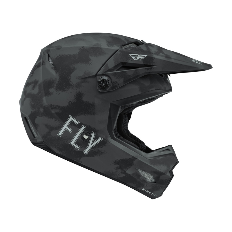 Motocross-Helm FLY Racing Kinetic Drift schwarz-grau-camo